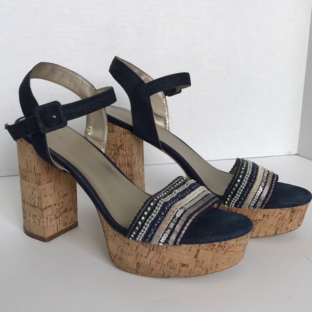 Nine West Denim Platforms